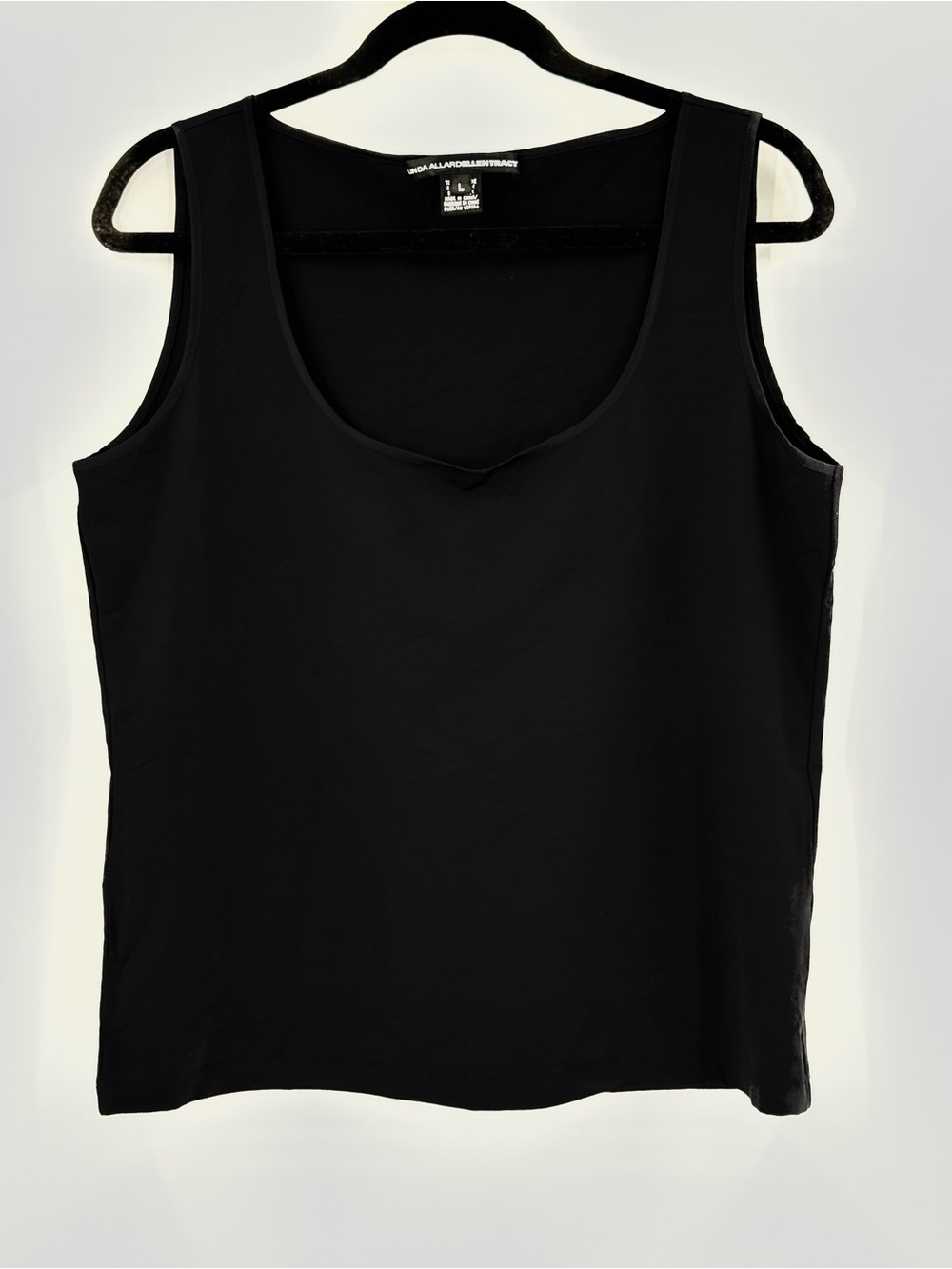 Linda Allard Ellen Tracy Silk Blend Layering Tank Top Ladies L